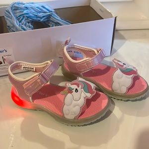 Carter toddler light up soles sandals